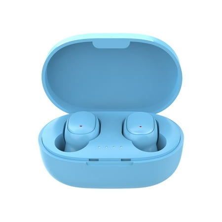 Image of Tomshoo Wireless BT 5.0 Earbuds Hi Fi Stereo Sound Lightweight Headset for iOS/Android Blue