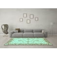 thumbnail image 3 of Ahgly Company Indoor Round Oriental Light Blue Traditional Area Rugs, 8' Round, 3 of 4