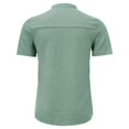 thumbnail image 4 of 2DXuixsh Dress Shirt Without Collar for Men Men's Summer Cotton Button Short Sleeves Fashion Large Blouse Top Striped Dress Shirts Men Green Xxxxxxl, 4 of 5