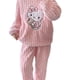 thumbnail image 5 of Hello Kitty Coral Fleece Pajamas Women's Autumn and Winter Flannel Thickened Trousers Sweet Cartoon Cute Home Clothes suit, 5 of 5