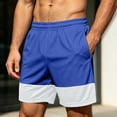 thumbnail image 3 of QSAWXQZ Men's Athletic Shorts Elastic Waist Drawstring Loose Cotton Summer Bottoms with Pockets M, 3 of 7