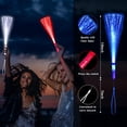 thumbnail image 2 of Varitas LED de fibra óptica YOFOBU, 72 unidades, rojo, azul y blanco, 3 modos, 2 of 7