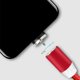 thumbnail image 3 of Injueey Cable Micro USB tipo C para para Android 1M de carga rápida Cable USB Cable de teléfono móvil Teléfono y Comunicación Rojo, 3 of 6