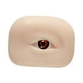 thumbnail image 2 of Xuanheng 3D Silicone Eye Model Eyebrow Line Practice Multipurpose Makeup Practice Aid brown left, 2 of 8