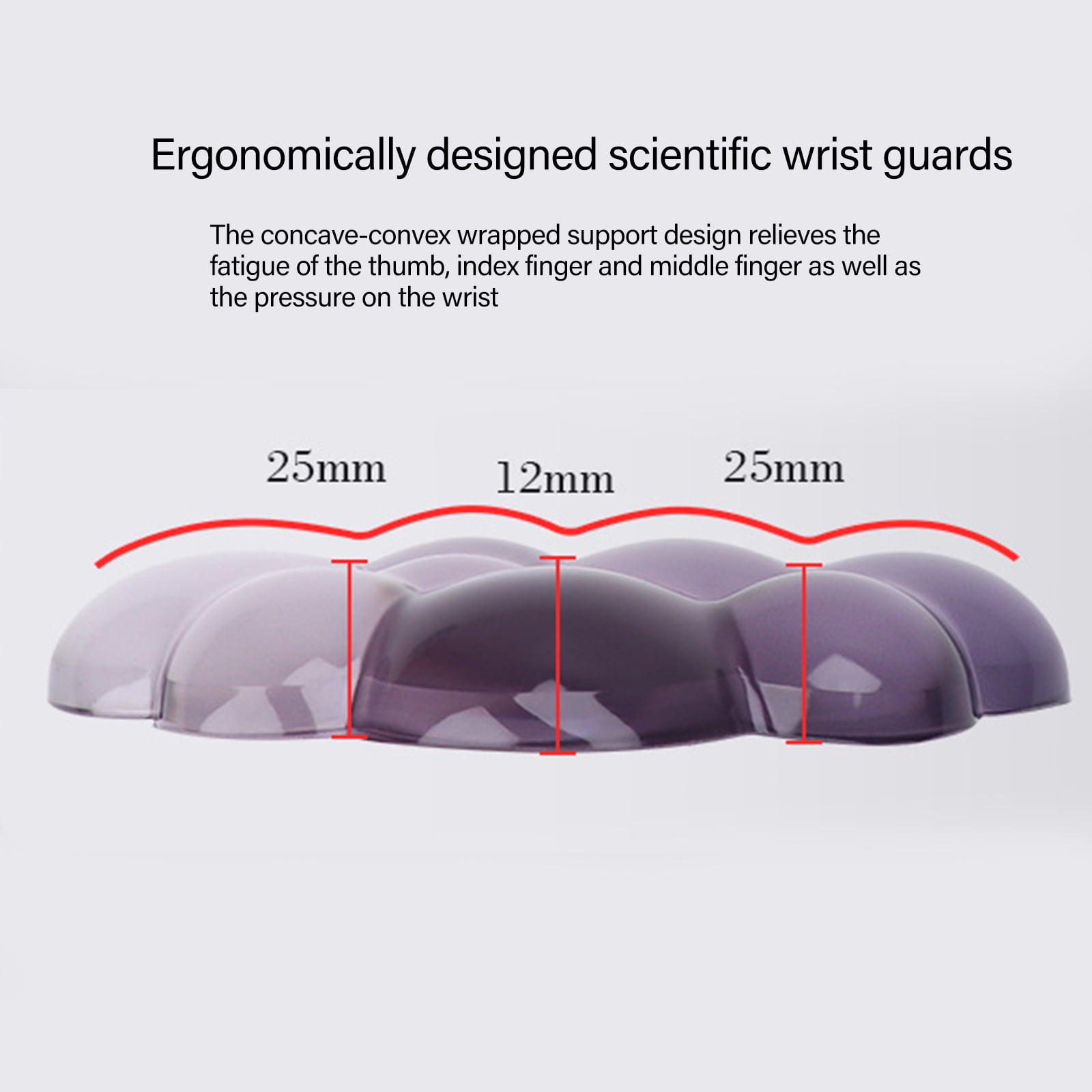 Cloud Pad Comfort Wrist Rest For Keyboard And Cushioned Support Mat With Concave Designing Sweat Proof