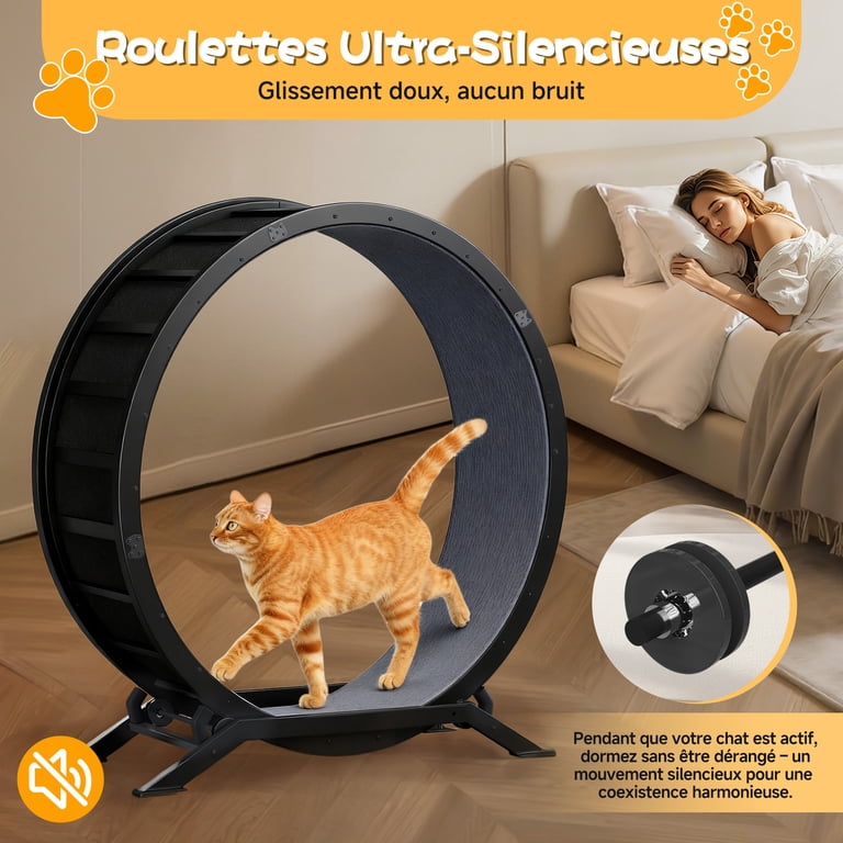 Metal Cat Exercise Wheel with Safety Latch photo 8