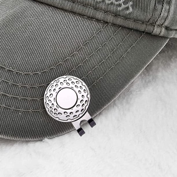 Clips magnéticos para sombreros para pelotas, soporte para marcador de bolas de 25 mm, accesorios de golf de fácil fijación, regalos para golfistas, amantes del golf y entrenamiento profesional JM