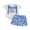 White, variant on BemeyourBBs Boys Mother's Day Outfit Father's Day Letter Print Jumpsuit and Shorts