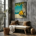 thumbnail image 5 of Mediterranean Vespa & Lemon Tree by the Sea Modern Canvas Wall Art, 5 of 10