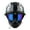 Z Goggle Chain Skull, variant on 1Storm Novelty Motorcycle Half Face Helmet German Style DOT Approved: HKY602 Matt Black + Black Tinted Goggle Bundle