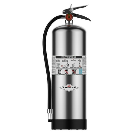 Amerex 240, 2.5 Gallon Water Class A Fire Extinguisher with 864 Heavy Duty Rubber Strap Wall Bracket