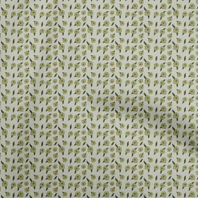 oneOone Rayon Light Green Fabric Asian Floral Sewing Craft Projects Fabric Prints By Yard 56 Inch Wide