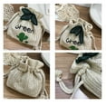 thumbnail image 2 of Qarigey Bolso con cordón de paja Adorable caricatura decorativa reemplazo mujer citas fotografía solo bolsos de hombro bolsa Bolsas de mensajero y de hombro Blanco, 2 of 6