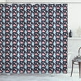 thumbnail image 1 of Ambesonne Northwoods Shower Curtain, Penguins Boxes Trees, 69"Wx84"L, Multicolor, 1 of 3