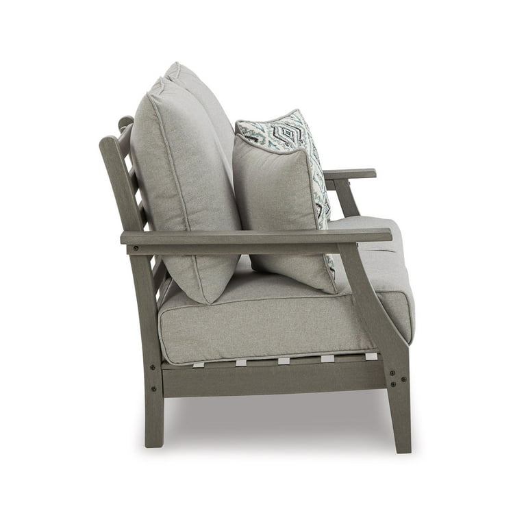 Visola Outdoor Loveseat with Cushion - Gray Visola Outdoor Loveseat with Cushion - Gray
