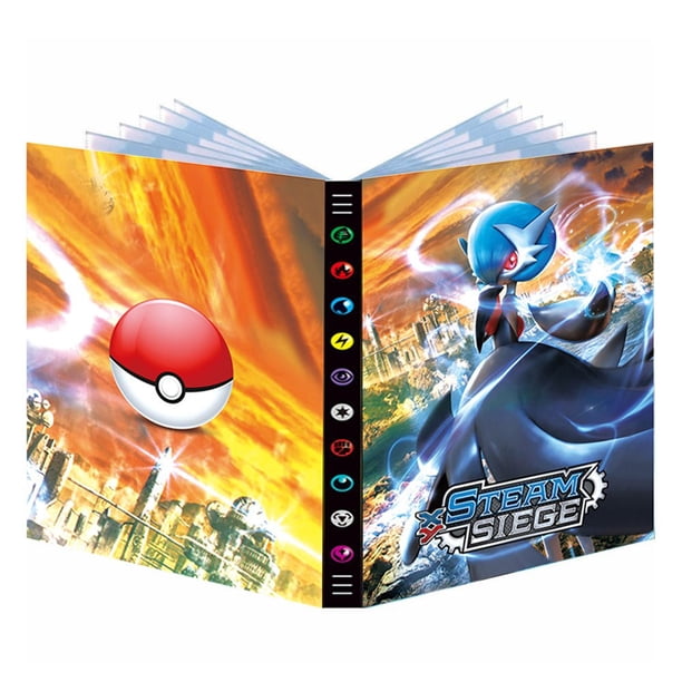 Libro de colección de cartas de Pokémon para niños, carpeta de 9 bolsillos, libro de colección de Anime, carpeta de mapa de juego, regalo de juguetes para niños, 432 Fivean unisex