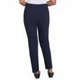 thumbnail image 2 of Alfred Dunner Womens Petite Classic Allure Fit Proportioned Pant With Elastic Comfort Waistband, 2 of 5