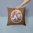 thumbnail image 2 of Carolines Treasures 7004PW1414 Basset Hound Fabric Decorative Pillow  14Hx14W multicolor, 2 of 4