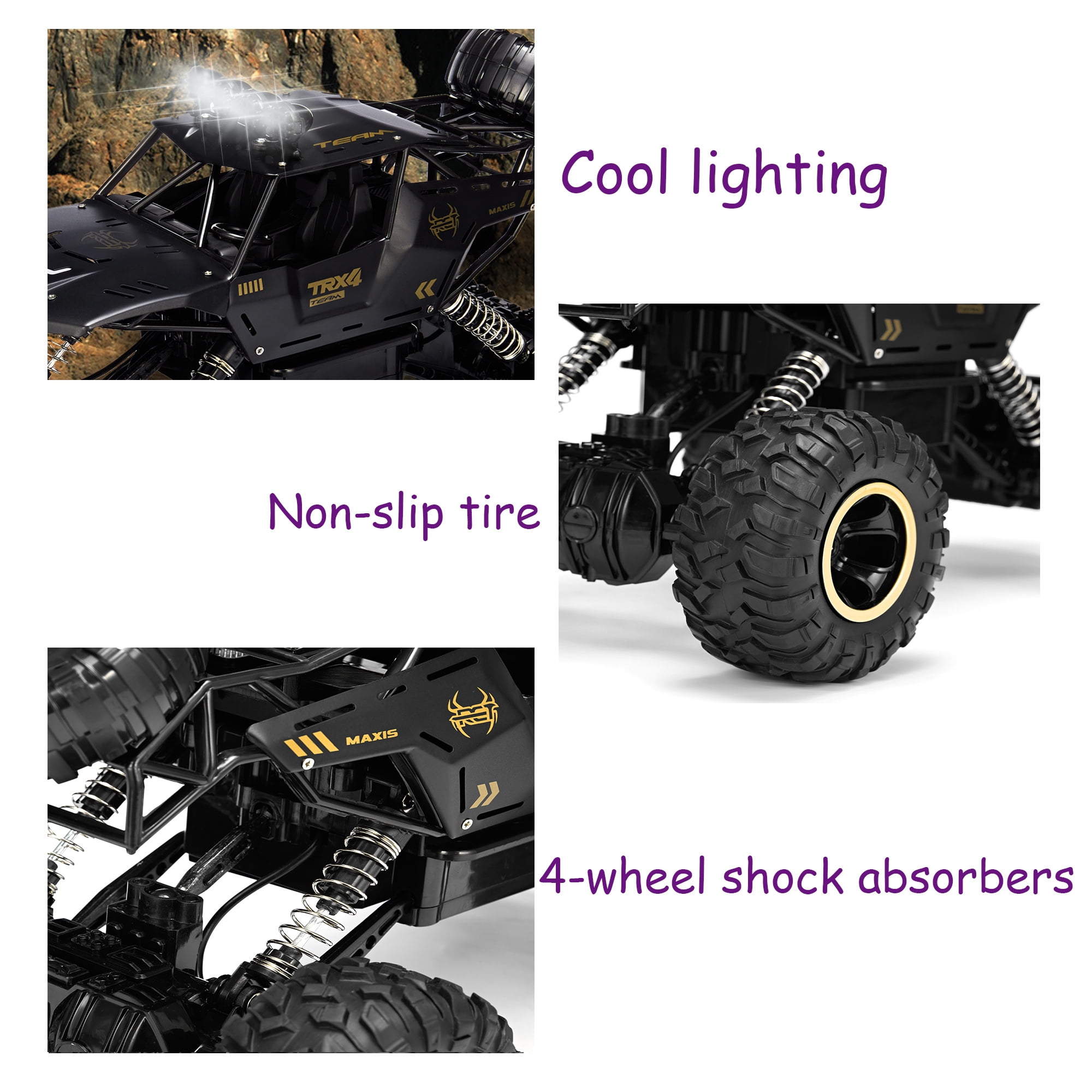 DEERC 1 hibious RC Monster Trucks IPX7 Carro de controle remoto à prova  dágua 4WD Dual Motors Todo o terreno Off Road 2 - Dular