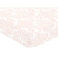thumbnail image 2 of Sweet Jojo Designs Amelia Pink and White Fitted Crib Sheet, 2 of 6