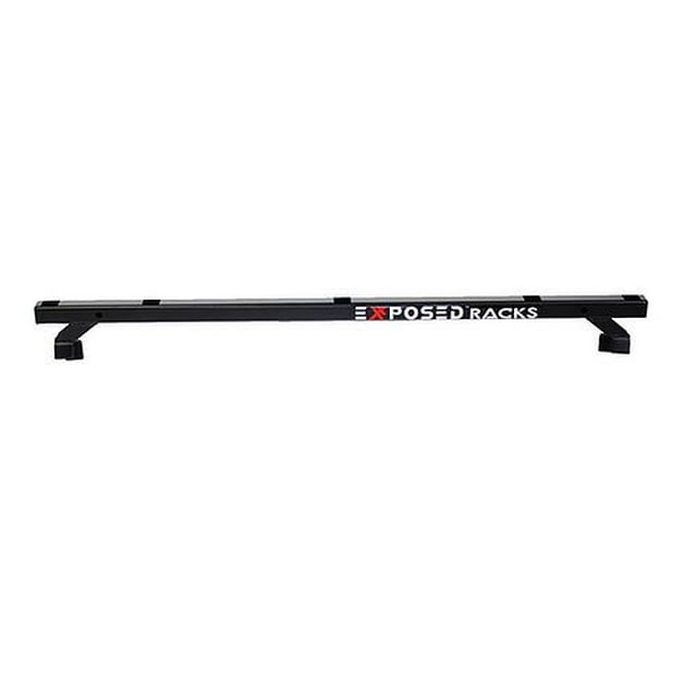 Fits 2007-2018 Jeep Wrangler JK Exposed Racks Roof Rack Cross Bar 8-00-9703-BK 39.875 Inch Length; With Square Holes; Textured Black; Single; Rear Bar