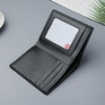 thumbnail image 3 of Naierhg Wallet Thin Card Holder Solid Color Blocking Luxury Card Holder Organizer for Men, 3 of 7