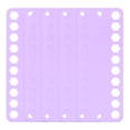 thumbnail image 1 of 5uds Bordado Seda Organizador Tarjetas 20 Posiciones PP Plástico 7.68 x 3.15 Cruz Punto Hilo Soporte para Coser Costura Hilo Soporte, Claro Púrpura, 1 of 7