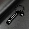 thumbnail image 3 of czcpp-Drive Safe Keychain 26 Letters Keychain Gifts for Boyfriend Couple Husband Dad Birthday Valentines Day Gifts, 3 of 4