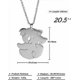 thumbnail image 2 of Koala Bear Mom And Koala Kid Pendant Necklace Stainless Steel Lovely Animal Charm Silver Clavicle Chain For Women Girls Gifts Banmo, 2 of 4