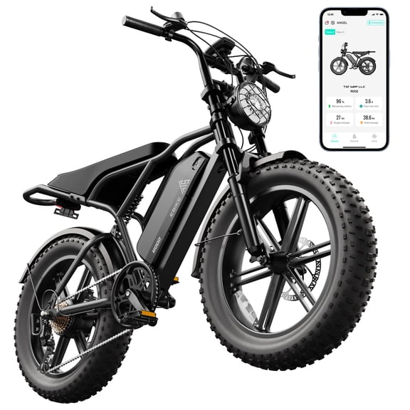 TST Electric Bike for Adults, 750W Motor, 20"x4" Fat Tire, 20Mph Speed EBike, Full Suspension E Mountain Bike, 48V/15AH, UL2849