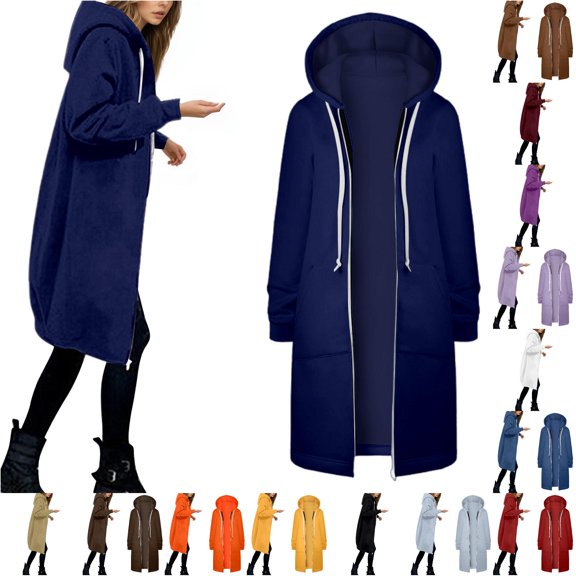 XUANTAOO Hooded Sweatshirt Women Y2k Clothes with Pockets Long Sleeve Tops Soft Fall Outfits Hoodie Women