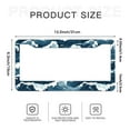thumbnail image 6 of Abstract Ocean Waves License Plate Frames for Women Men Car Plate Holder Cover Metal Tag Aluminum Car Accessories Front Rear Plate Decor, 6 of 6