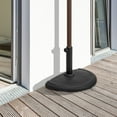 thumbnail image 6 of Hassch Half-Round Patio Umbrella Base, Heavy-Duty Free Standing Umbrella Stand, Black, 6 of 6