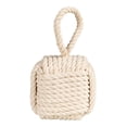 thumbnail image 5 of Creative Co-Op Cotton Rope Knot Door Stop, White, 5 of 5