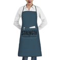 thumbnail image 2 of Strength Within Apron, Inspirational Gifts for Men Women, Funny Apron, Chef Bib with Pockets, Waterproof Work Apron for BBQ Kitchen Crafting Gardening, 2 of 9