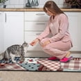 thumbnail image 3 of Pioneer Flower Floral Print Pattern Kitchen Rugs Sets Of 2,Anti Fatigue Kitchen Mat Rugs Non Slip Washable,Decorative Kitchen Floor Mats for Kitchen,Sink,Laundry,17"X30"+17"X47", 3 of 7