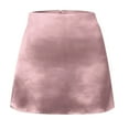 thumbnail image 6 of Levmjia Women Mini Skirt High Waisted A Line Satin With Lining Elegant Comfort For Party Dating Office Casual Wear Dance Party, 6 of 7