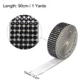thumbnail image 2 of Unique Bargains 3Roll 1 Yard 8mm Self Adhesive Crystal Rhinestone Ribbon for Crafts Project, Black, 2 of 5