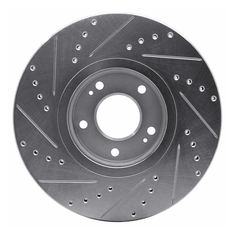 Dynamic Friction Company 631-03047R DFC Brake Rotor - Drilled And Slotted - Silver