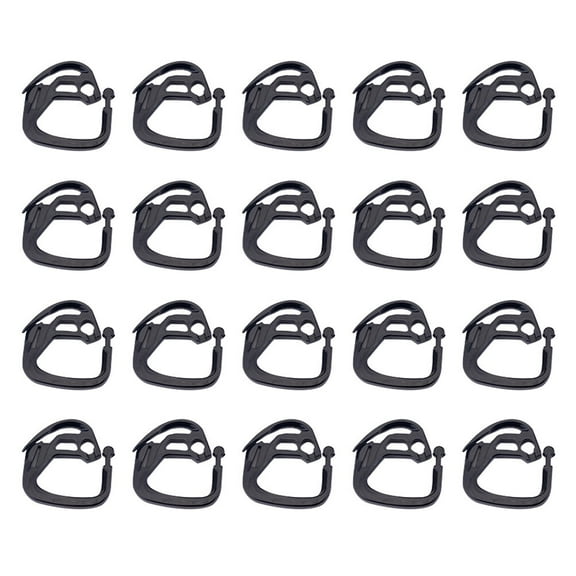 CIMAXIC 50Pcs Plastic Shade Net Hooks for Securing Shade Nets 3.4X3CM