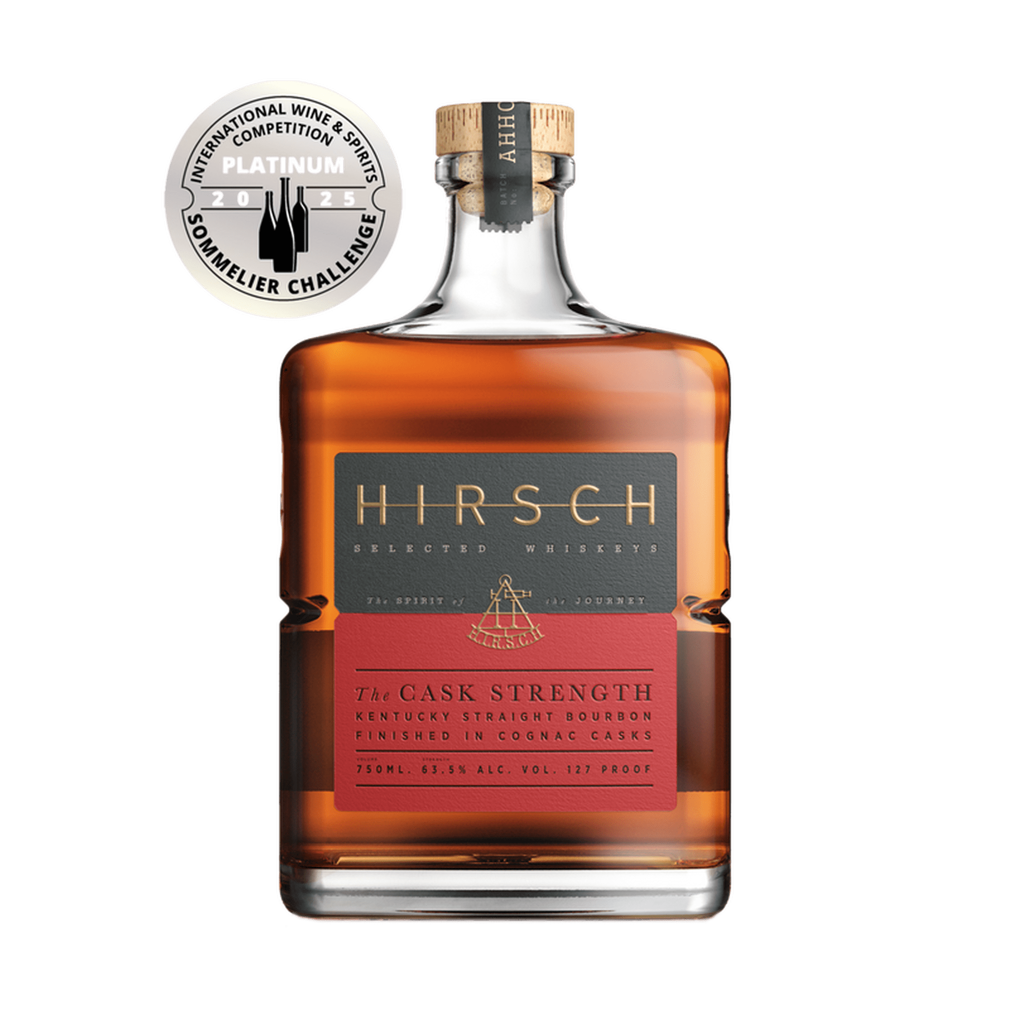 Hirsch Bourbon Cask Strength Whiskey, 750 ml 63.5% ABV
