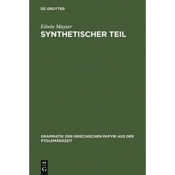Synthetischer Teil, (Hardcover)