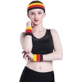 thumbnail image 4 of HSHDLDF Ensemble de Bande Anti-Transpiration Bandeau de Sport Ensemble de Bracelets Bandeaux en Tissu Éponge Bracelet de Poignet Bande Anti-Transpiration Bandeaux Évacuation de l'Humidité Bande Absorbante, 4 of 7
