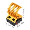 thumbnail image 6 of Tebru RC Heat Sink, Motor Heat Sink With Cooling Fan,Heat Sink With Cooling Fan for 1/10 Scale Electric RC Car 380 / 390 Motor, 6 of 7