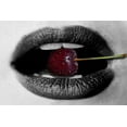 thumbnail image 2 of Phillip, Jamie 32x23 White Modern Wood Framed Museum Art Print Titled - Black Lips, 2 of 4