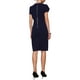 thumbnail image 3 of INSPIRE CHIC Vestido de Lápiz Formal para Mujeres con Mangas de Pétalo Tendencia de Primavera 2025 Vestidos de Sheath hasta la Rodilla 2XL Azul Marino, 3 of 5