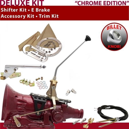 American Shifter C4 Shifter Kit Chrome 12 in. E Brake Cable Clevis Trim Kit for F05CD