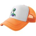 thumbnail image 1 of Trippy Alien Color Mesh Back Trucker Cap Baseball Cap, 1 of 8