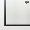 thumbnail image 5 of VIGO Arden 34 in. W x 78 in. H Framed Fixed Shower Screen Door in Matte Black with 3/8 in. (10mm) Fluted Glass, 5 of 12