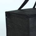 thumbnail image 4 of Paquete de 2 bolsas de comestibles reutilizables con aislamiento, bolsa térmica plegable para comestibles, bolsa aislada grande resistente (negro carbón), 4 of 5